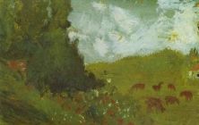 Haga click para ver la imagen ampliada 1916_04_untitled - landscape with animals circa 1916.jpg